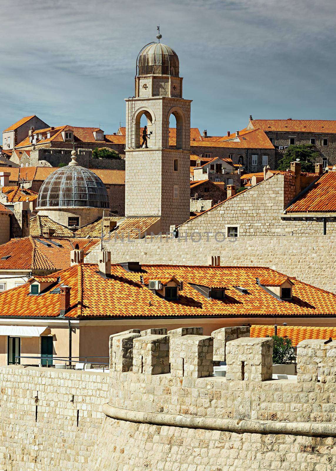Croatia. South Dalmatia. View of the old town Dubrovnik.