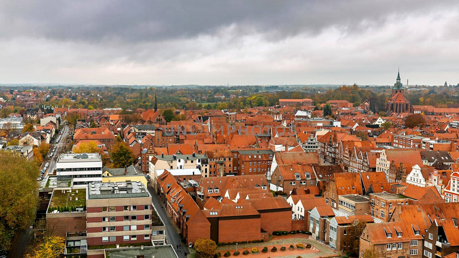 Germany, aerial view of the city of Luneburg by seka33