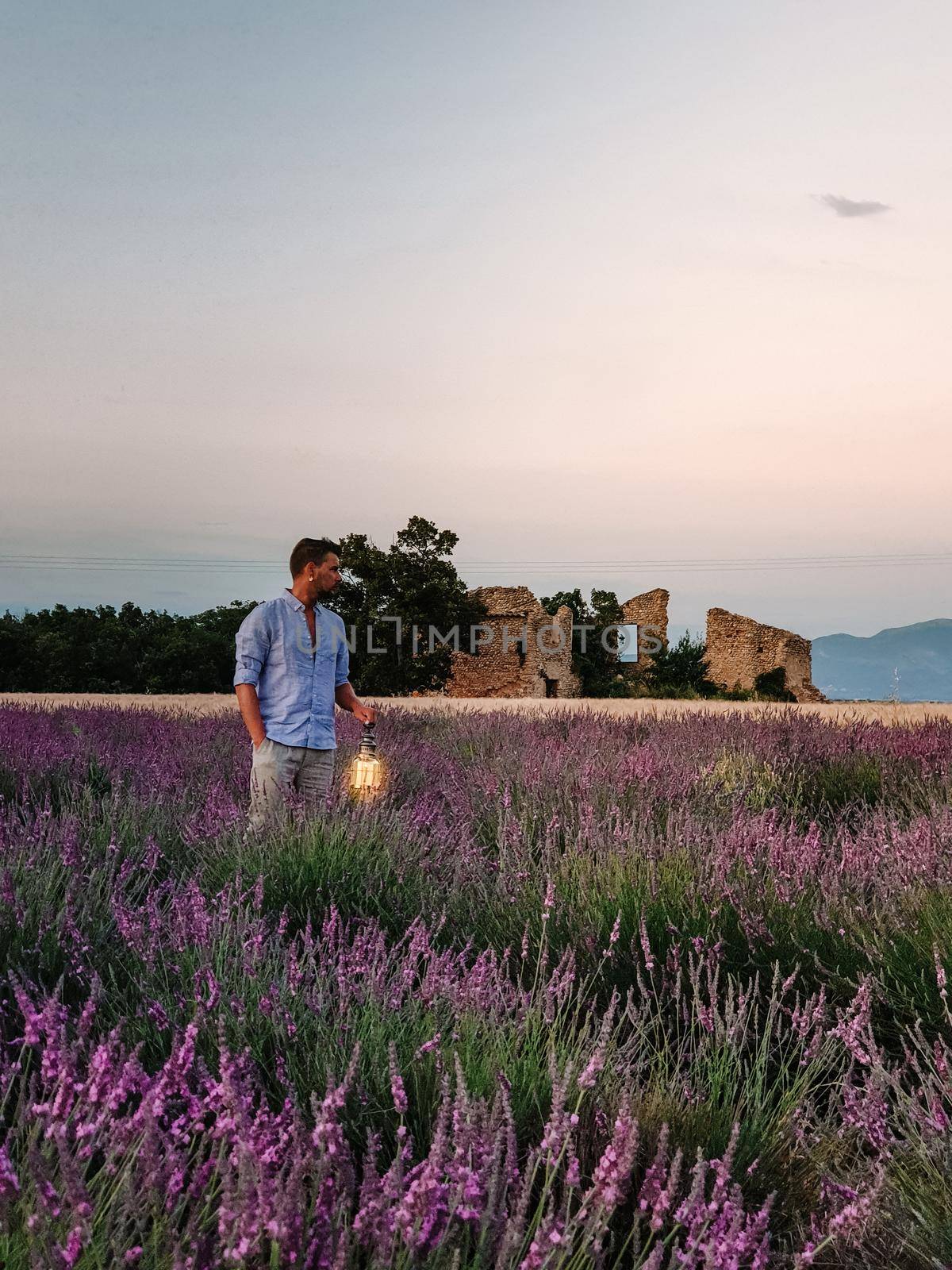 young guy on vacation Provence france, young men on a trip to the Provence France by fokkebok