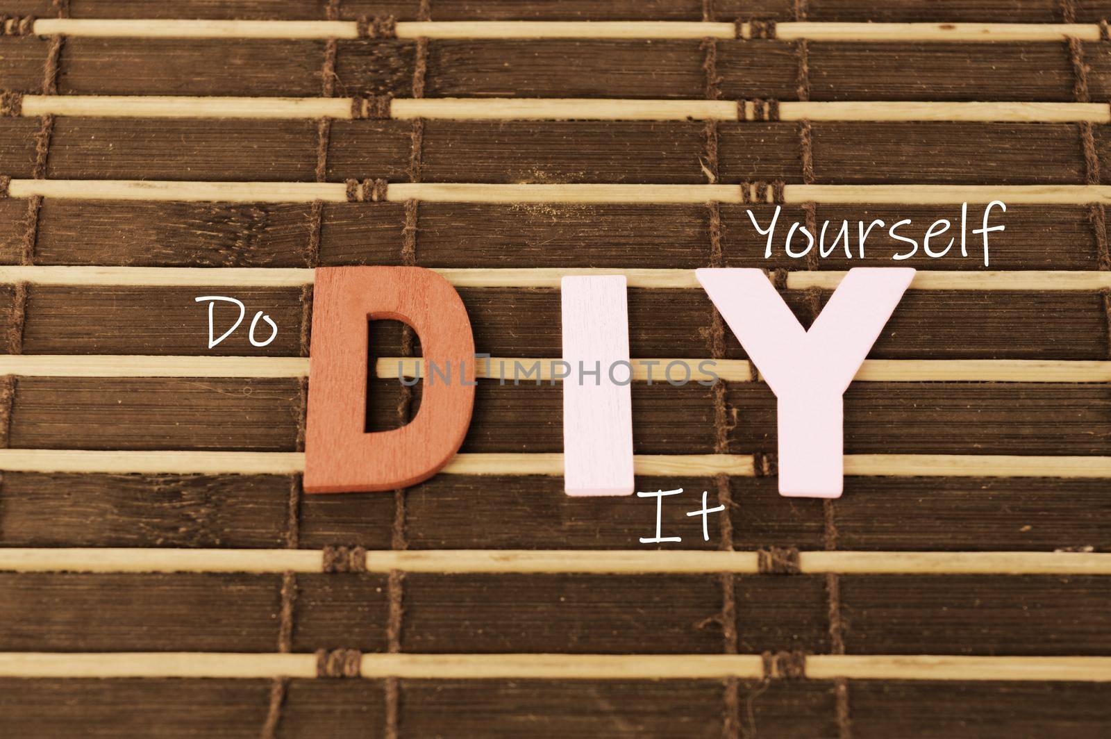 An example of an English acronym for Do It Yourself written as DIY.