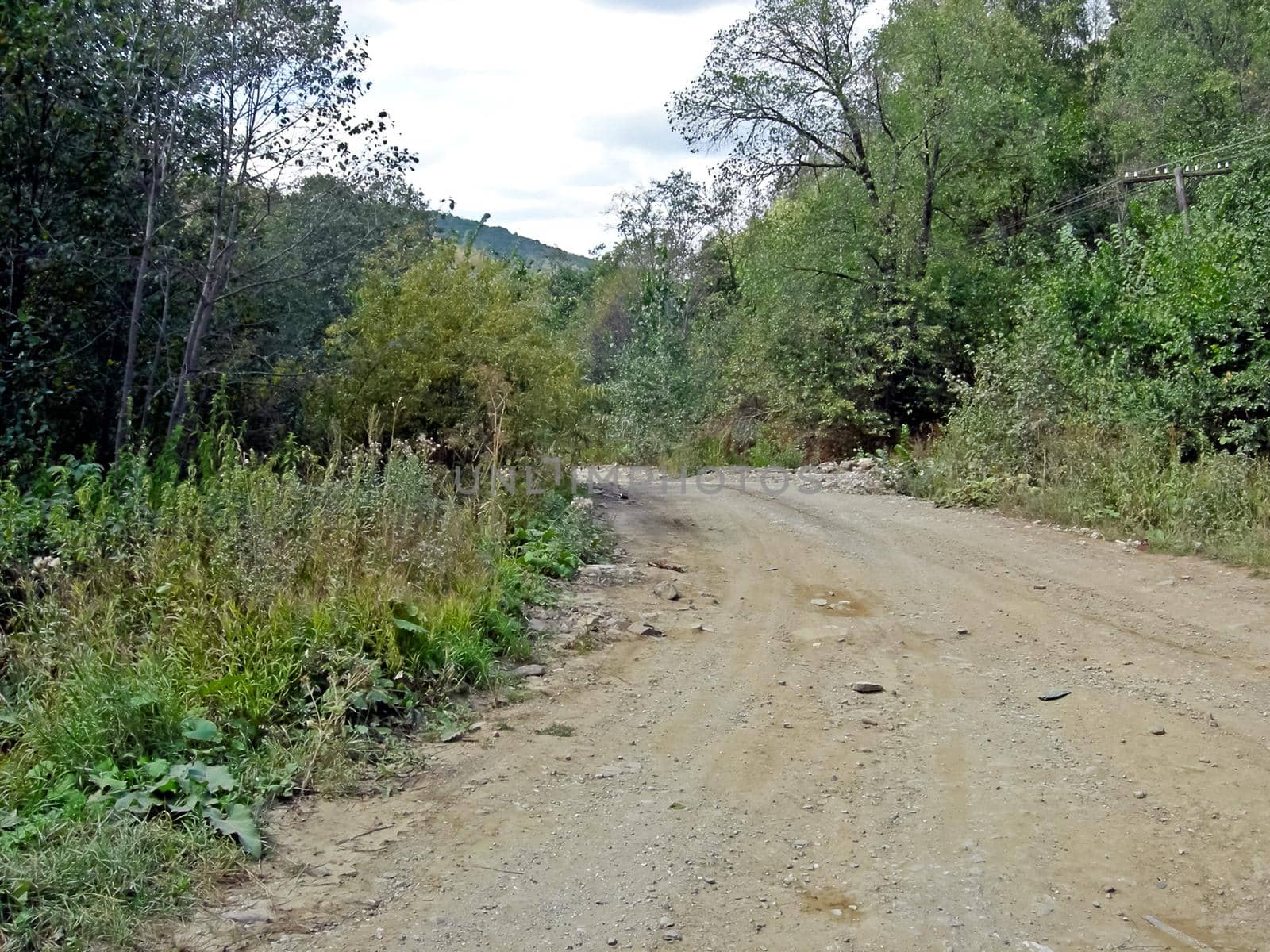 The Beloretsky tract. Nature is in the way of the Beloretsky tract. Roads and landscape.