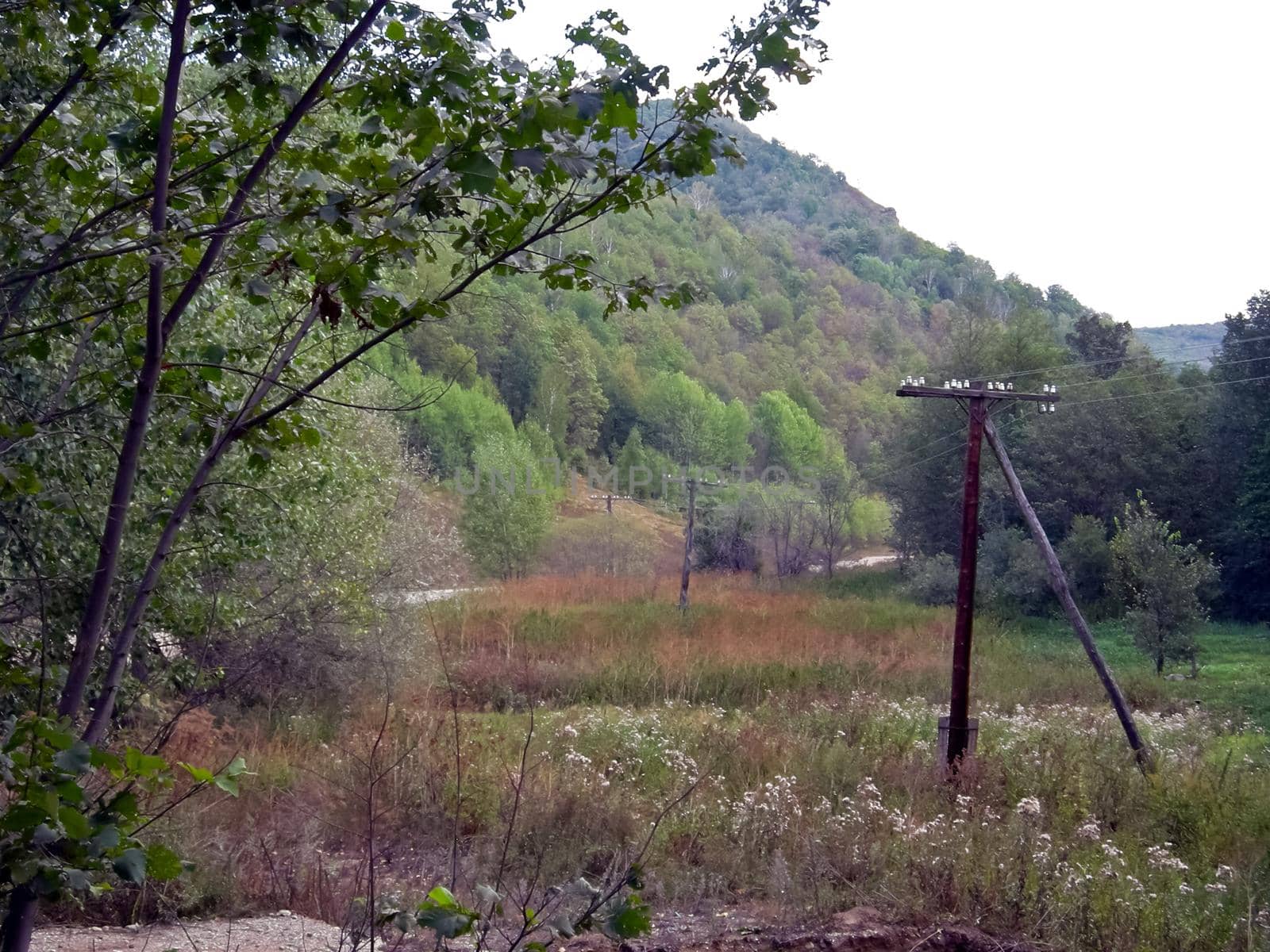 The Beloretsky tract. Nature is in the way of the Beloretsky tract. Roads and landscape.