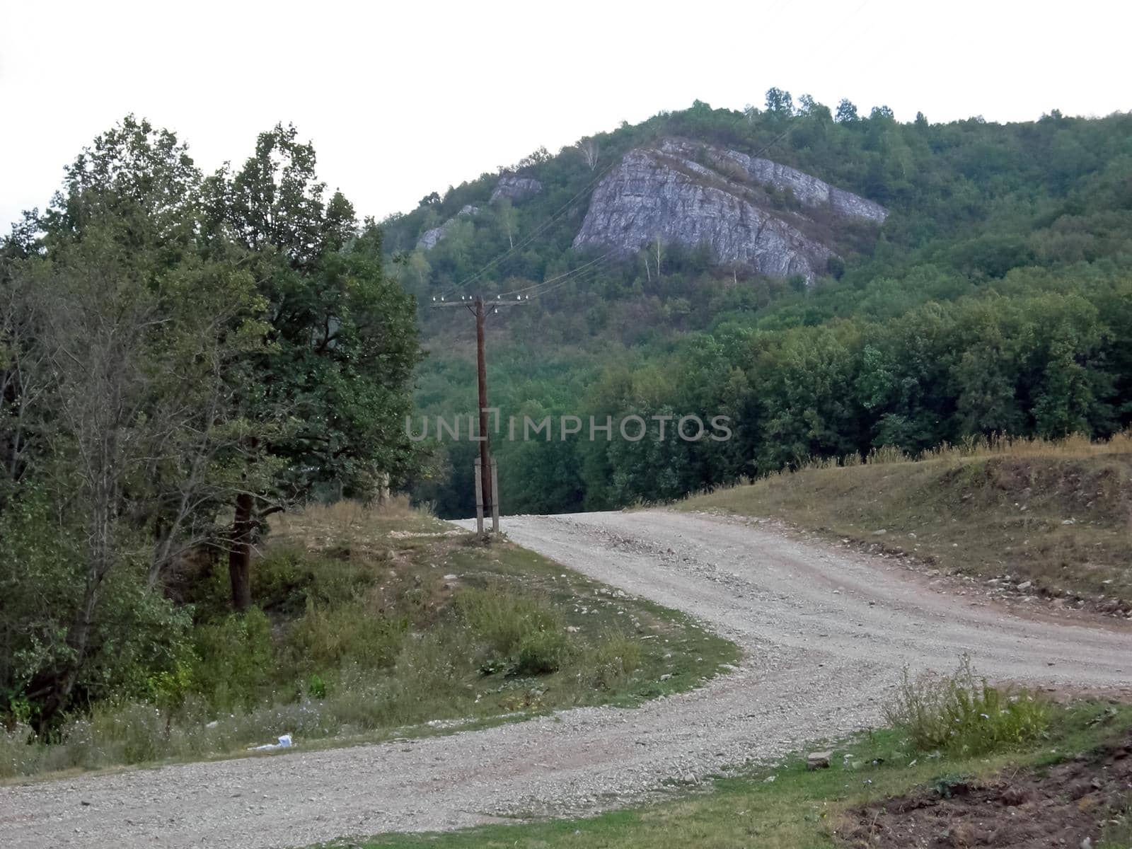 The Beloretsky tract. Nature is in the way of the Beloretsky tract. Roads and landscape.