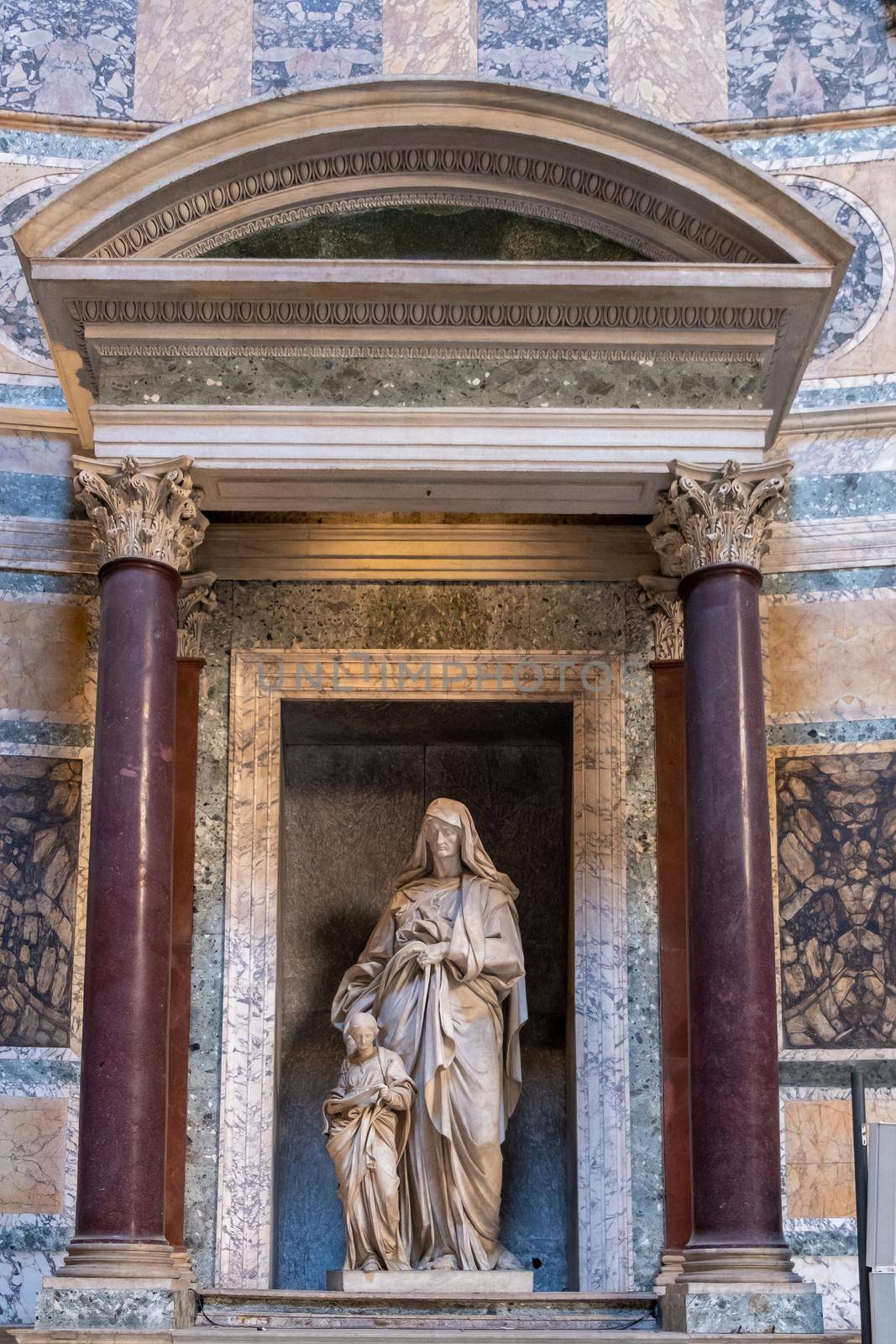 Rome Italy September 2020, view of Pantheon in the morning. Rome. Italy by fokkebok