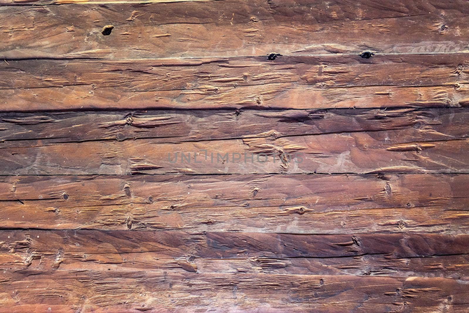 Rustic wooden background texture: Closeup of old wooden planks by Daxenbichler