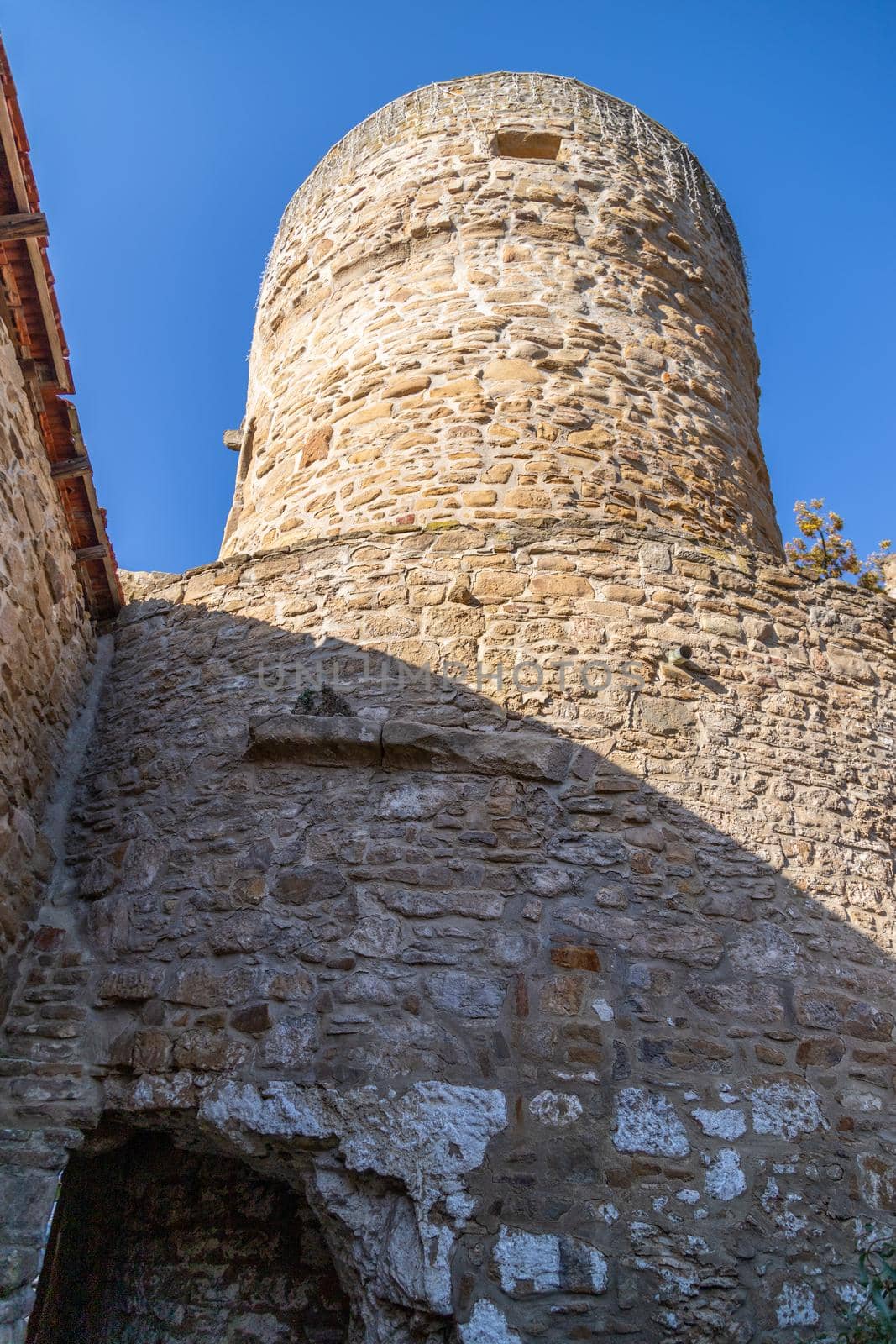 Historic city wall and tower Buergerturm in Meisenheim by reinerc