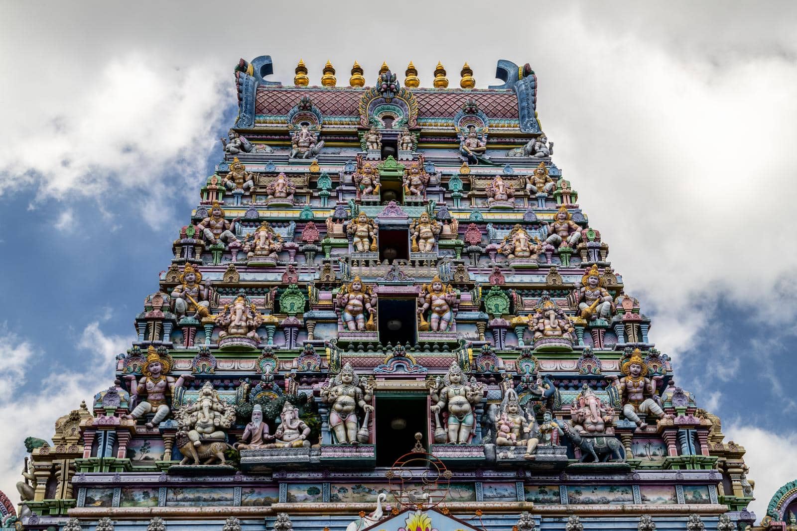 Hindu temple in Victoria, Seychelles by reinerc