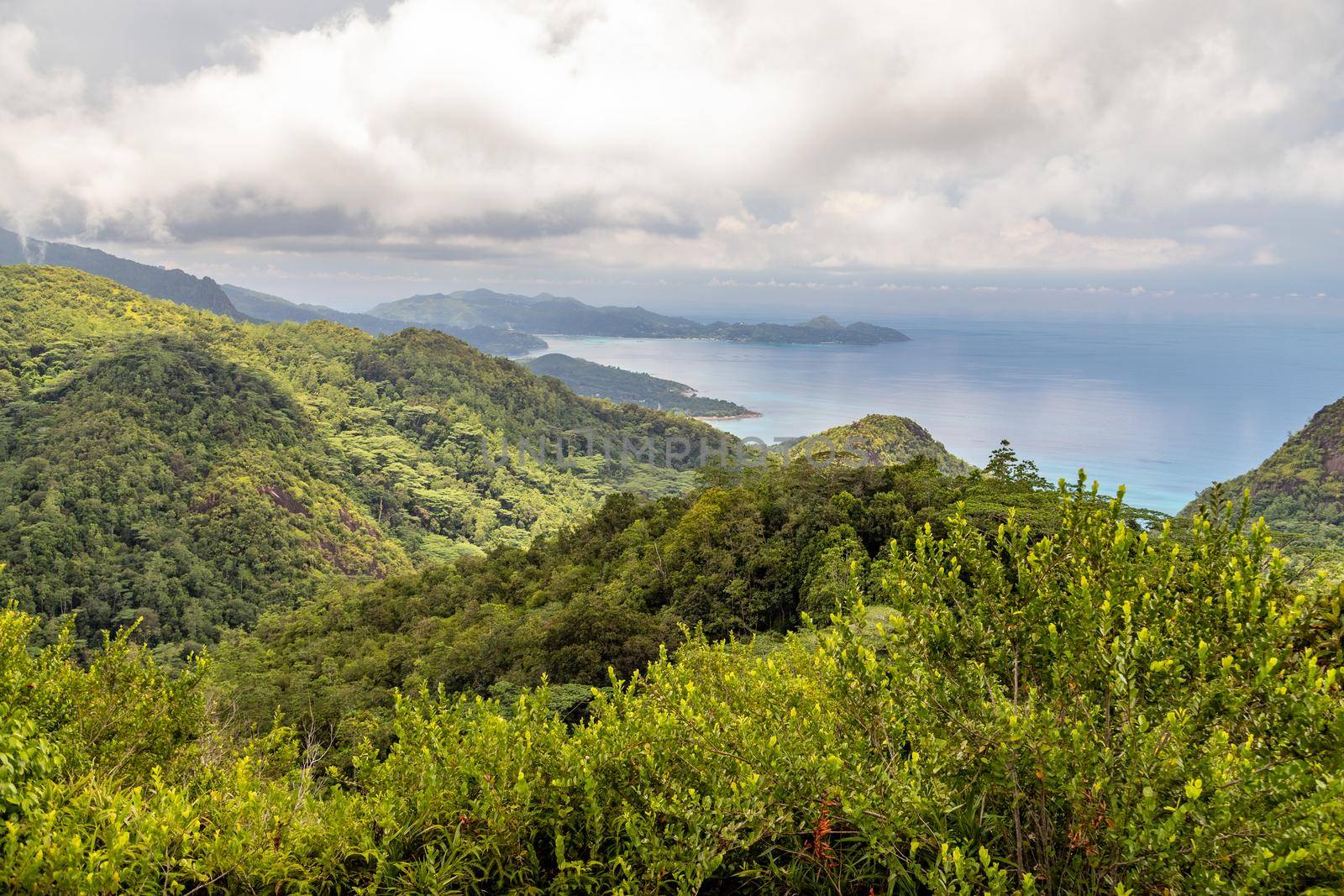 Landscape on Seychelles island Mahe by reinerc