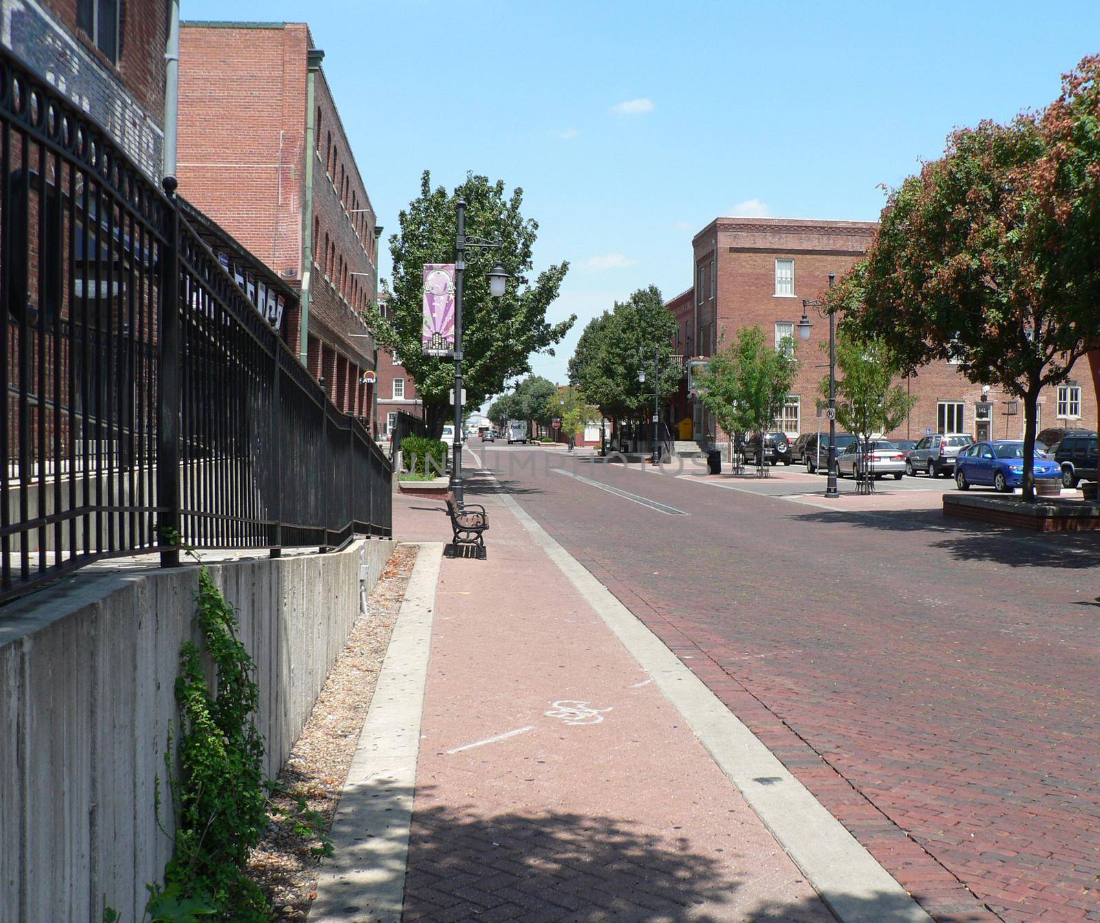 A view of a street in Wichita, Kansas