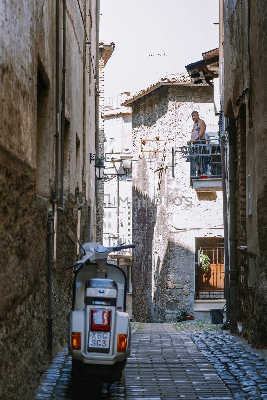 Scenic sight in Anagni, province of Frosinone, Lazio, central Italy Europe Anagni Italy September 2020