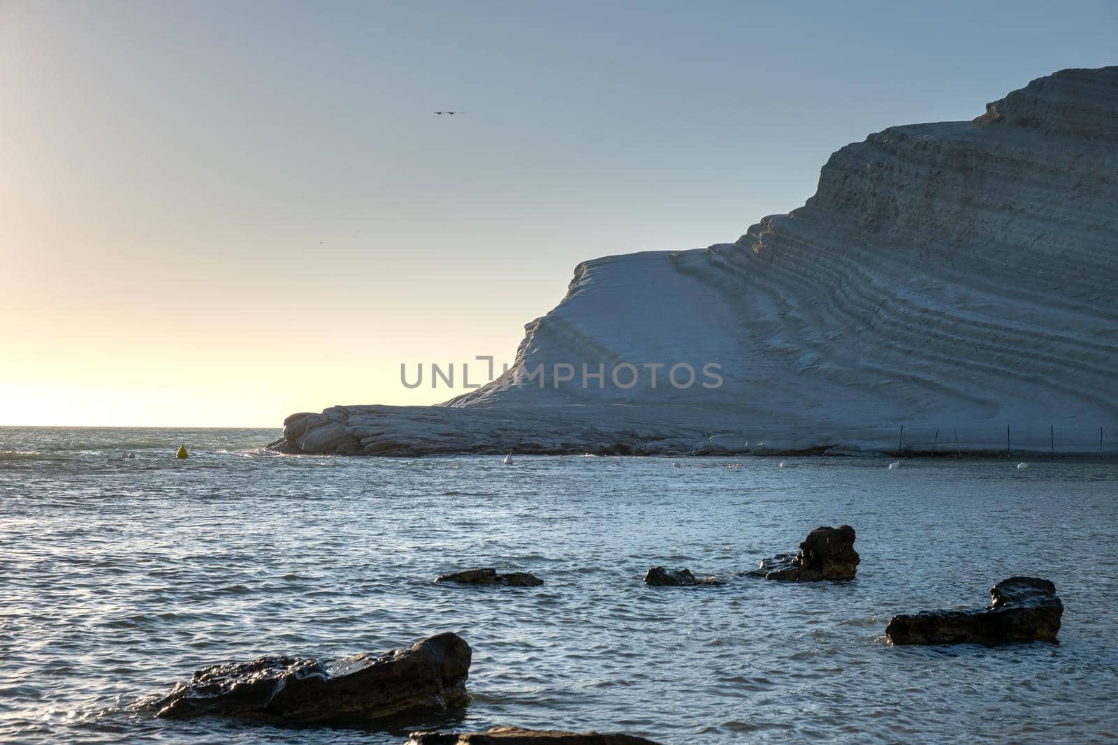 Scala dei Turchi Stair of the Turks, Sicily Italy ,Scala dei Turchi. A rocky cliff on the coast of Realmonte, near Porto Empedocle, southern Sicily, Italy by fokkebok