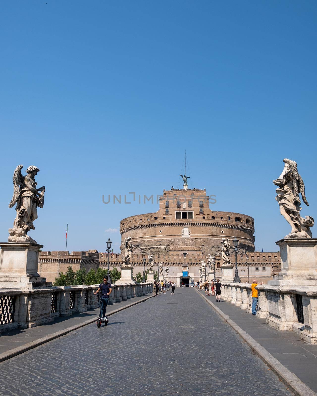 Castel Sant'Angelo At Sunrise In Rome, Italy by fokkebok