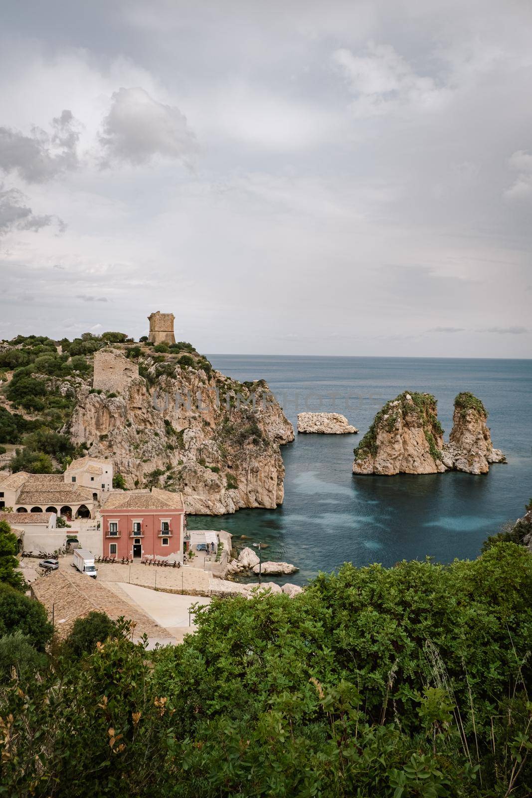 Scopello Beach in Sicily Italy by fokkebok