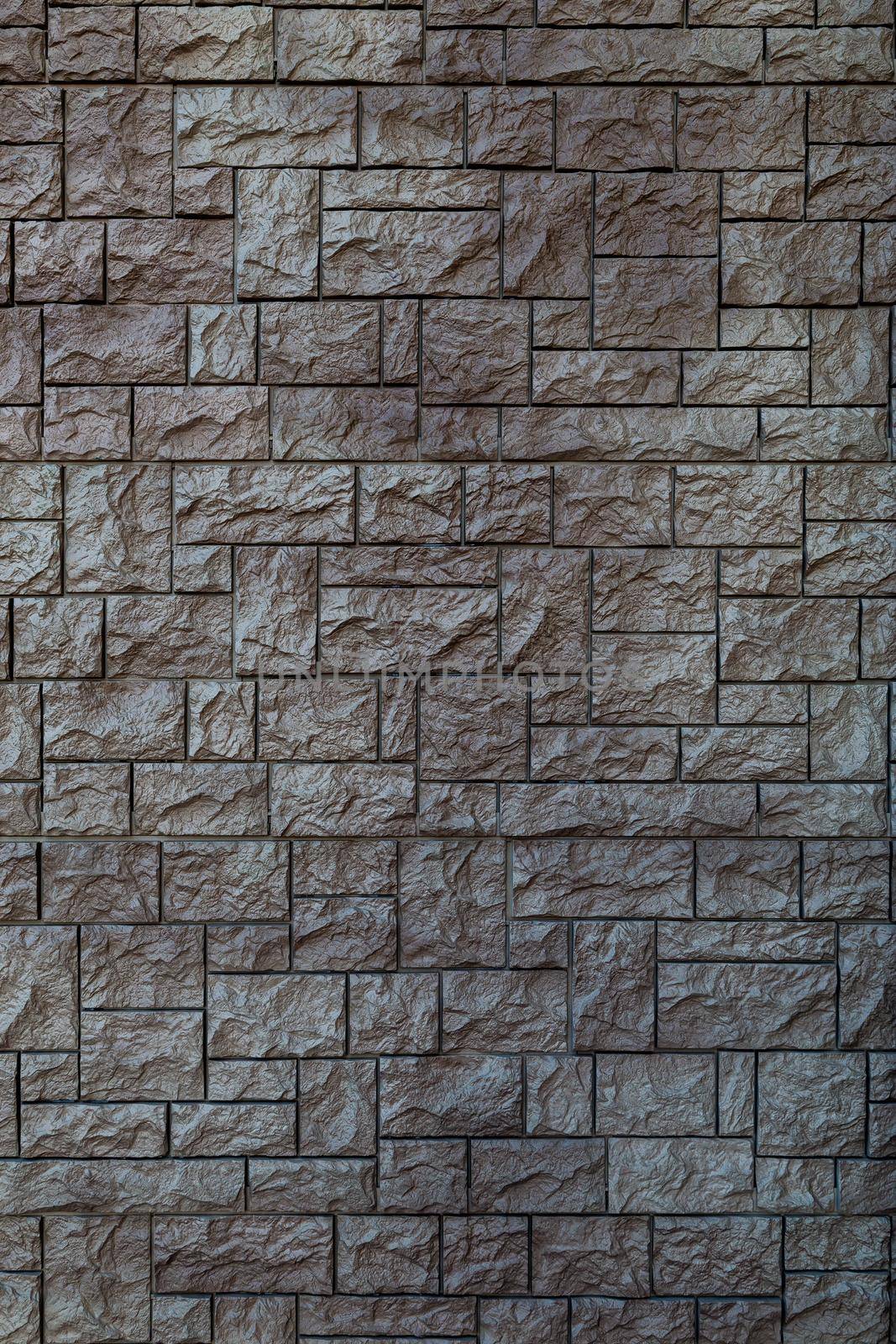 flat texture of artificial stone wall tiles.