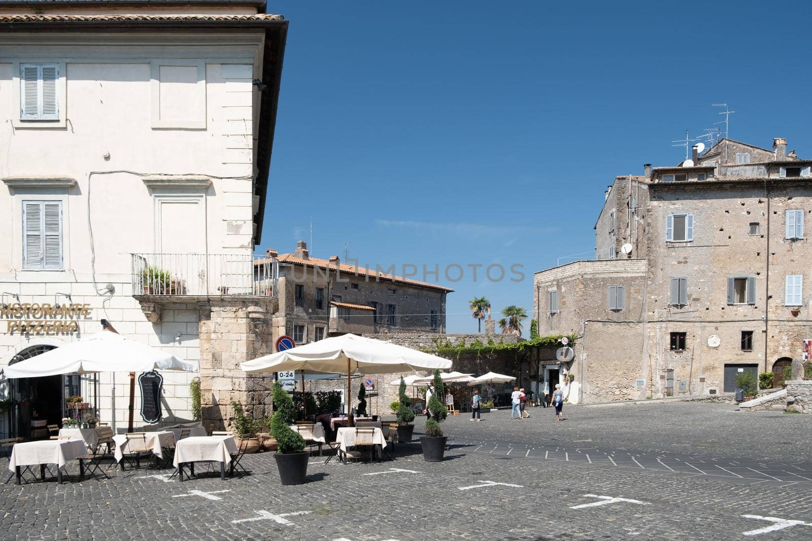 Scenic sight in Anagni, province of Frosinone, Lazio, central Italy Europe Anagni Italy September 2020