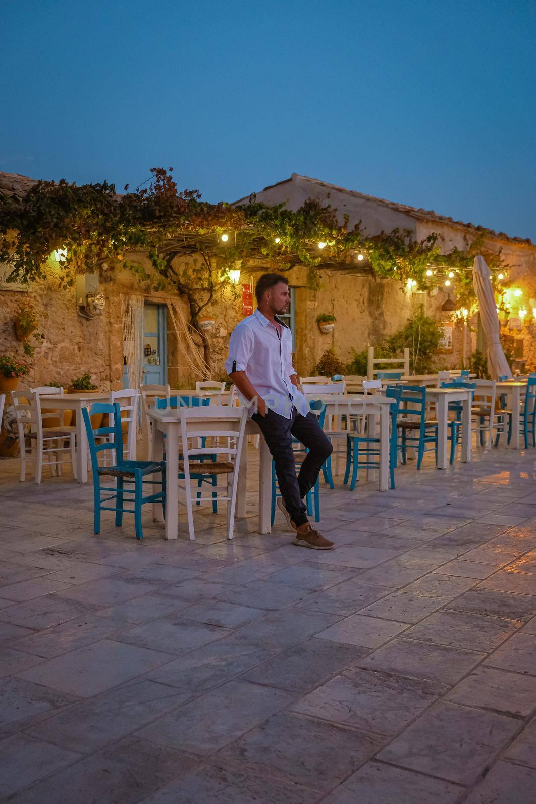 Syracuse Sicily October 2020, The picturesque village of Marzamemi, in the province of Syracuse, Sicily Italy