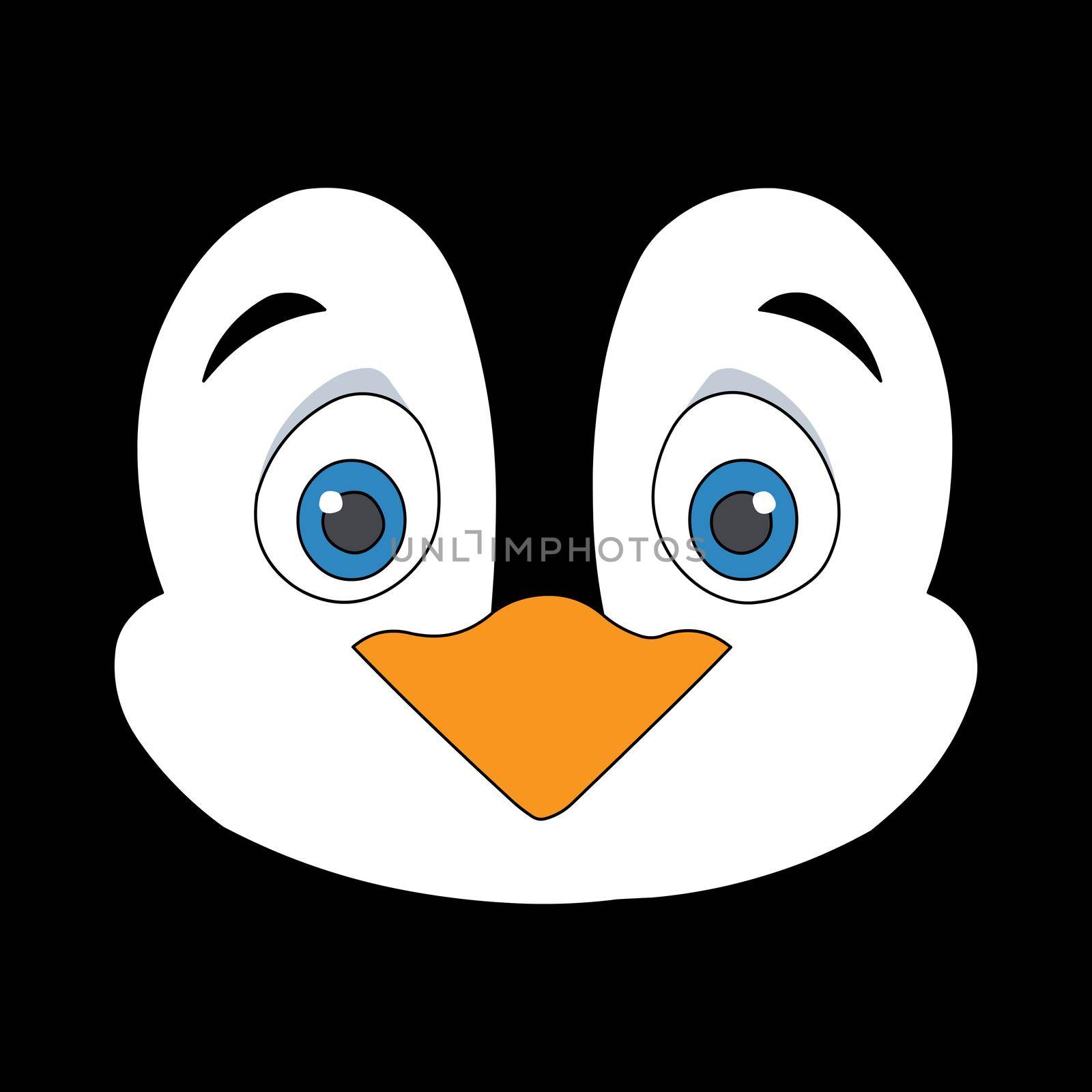 Cute Penguin Face