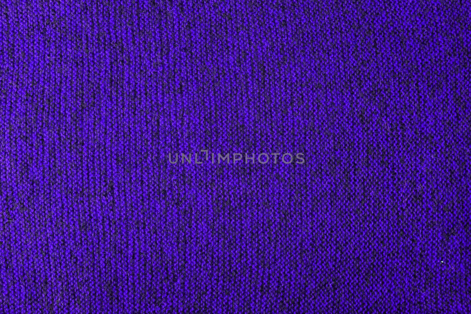 violet blue and black knitted texture and flat background