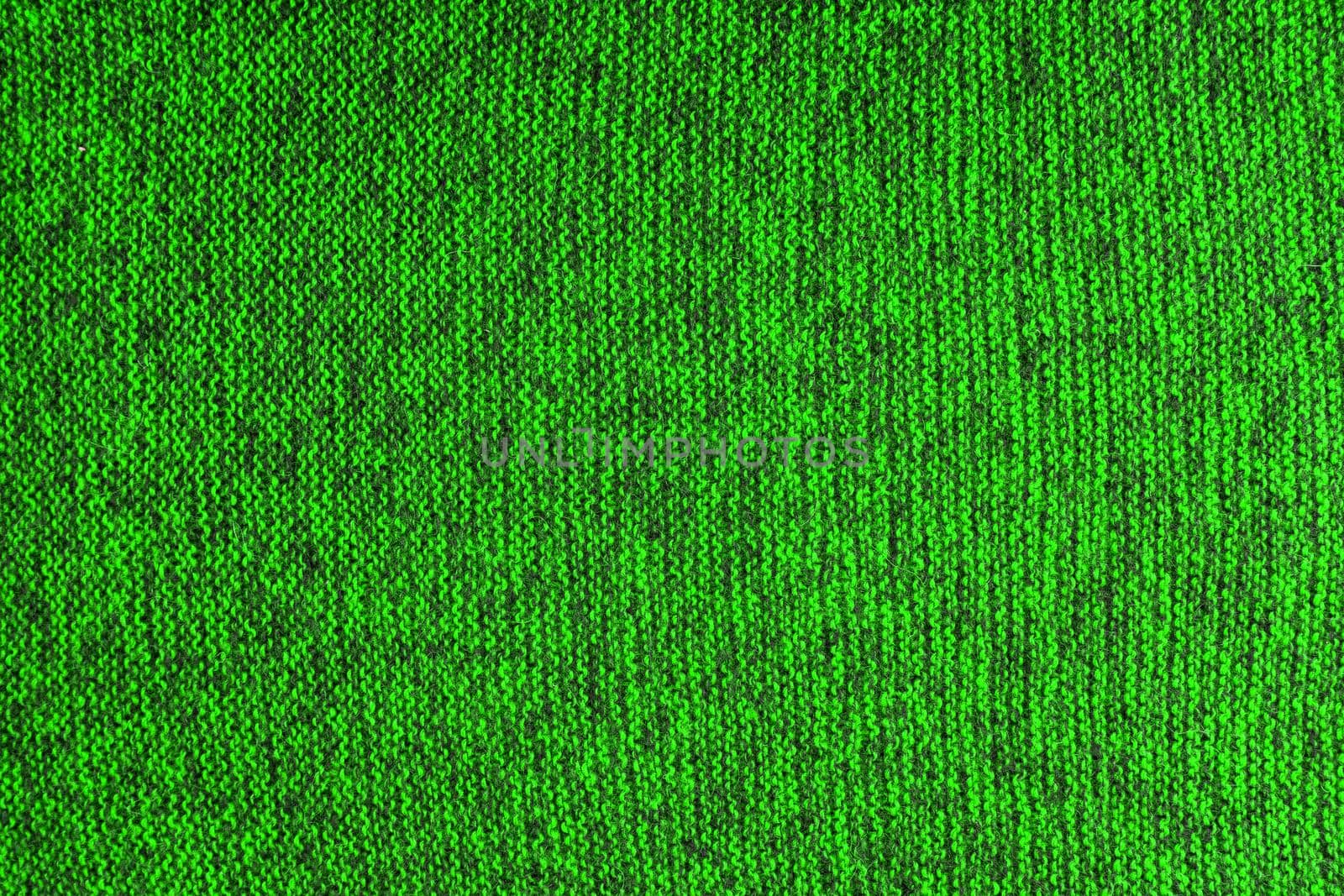 mixed green and black knitted texture and flat background