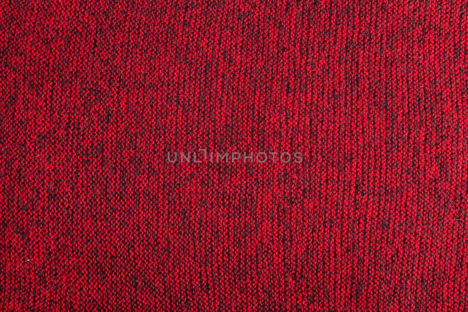 mixed red and black knitted texture and flat background
