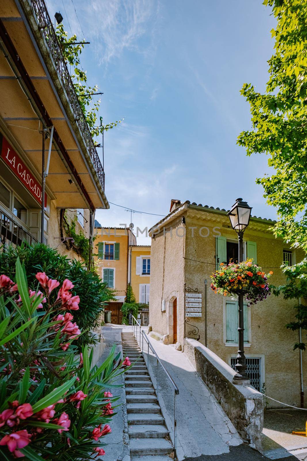 The Village of Moustiers-Sainte-Marie, Provence, France June 2020 by fokkebok