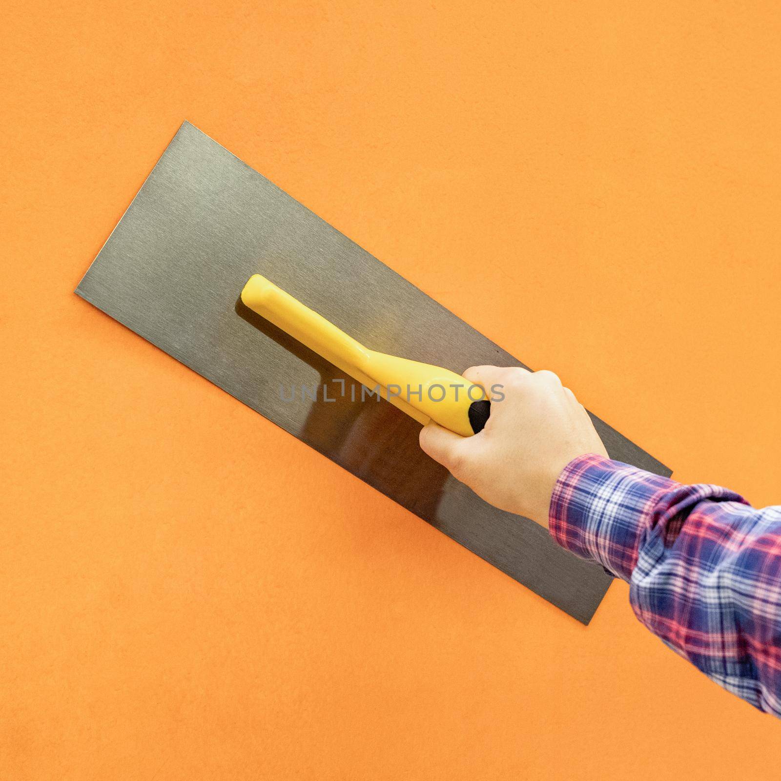 Drywall Trowel tool on a isolated background