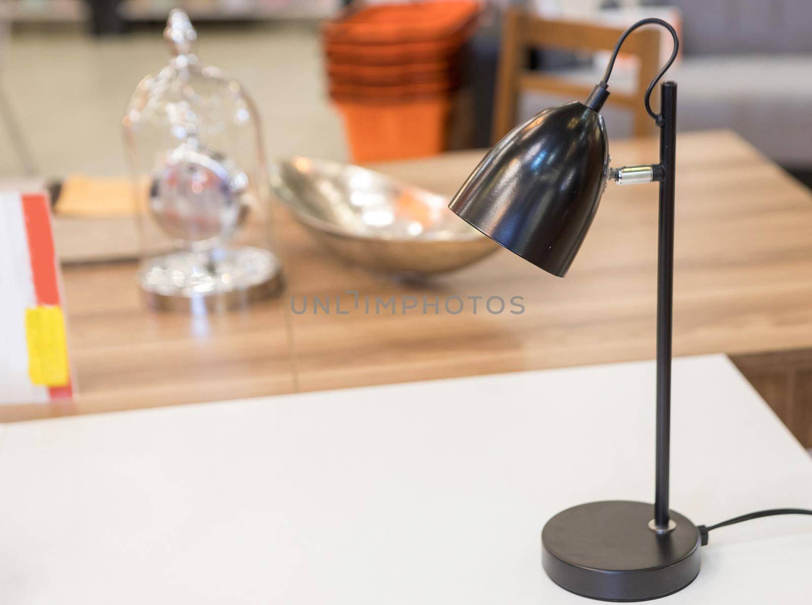 Black desk lamp close up by ferhad