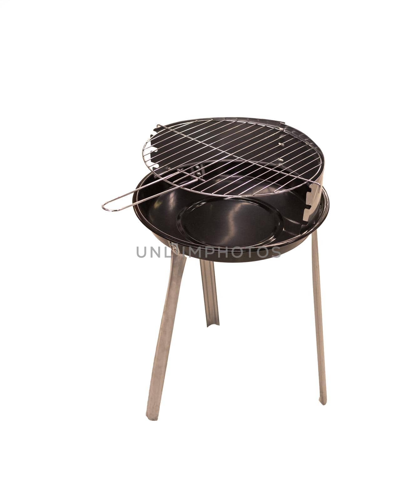 Barbecue brazier on white background