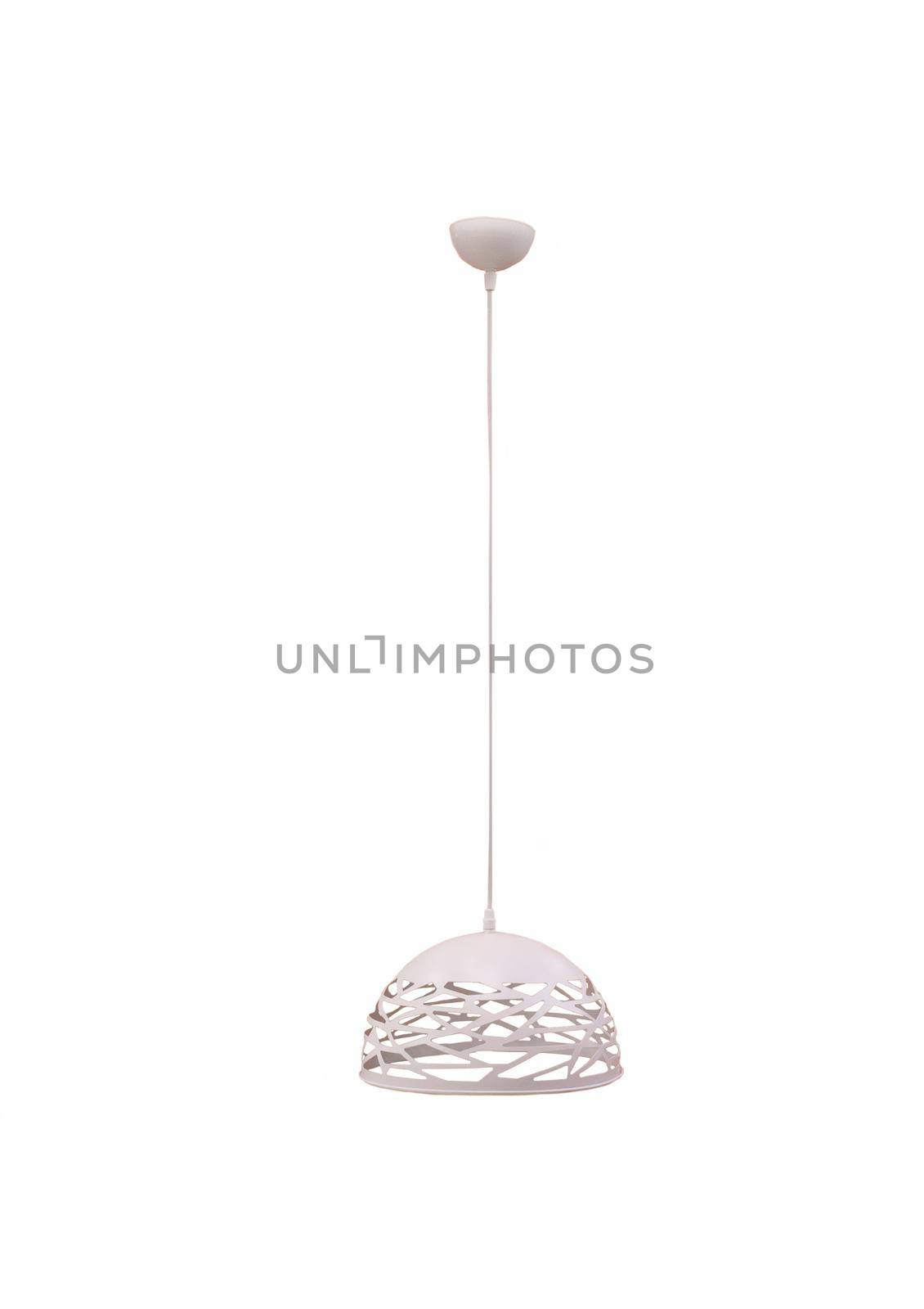 White Chandelier on white background by ferhad