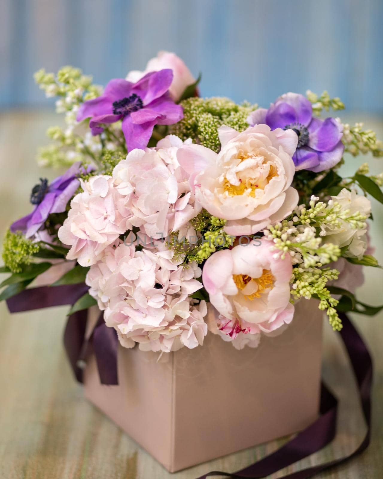 Colorful tulpan flower bouquet close up by ferhad