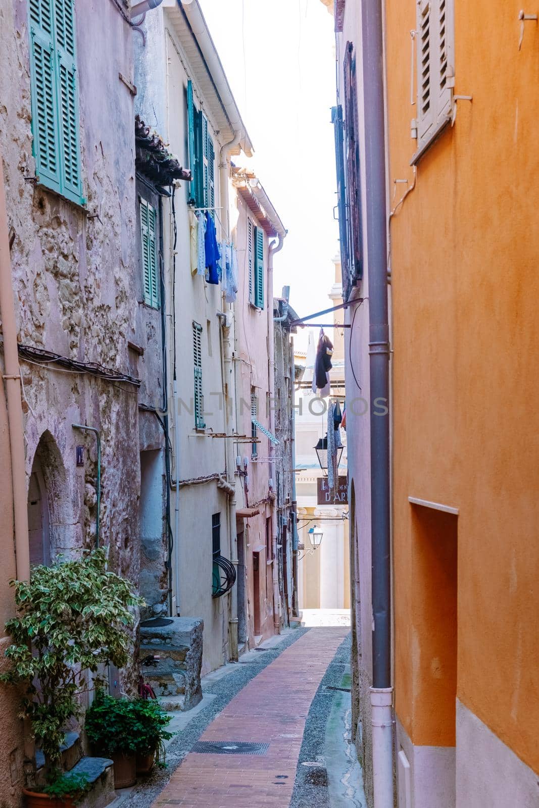 Menton France,Cote d Azur France, View on old part of Menton, Provence-Alpes-Cote d'Azur, France by fokkebok