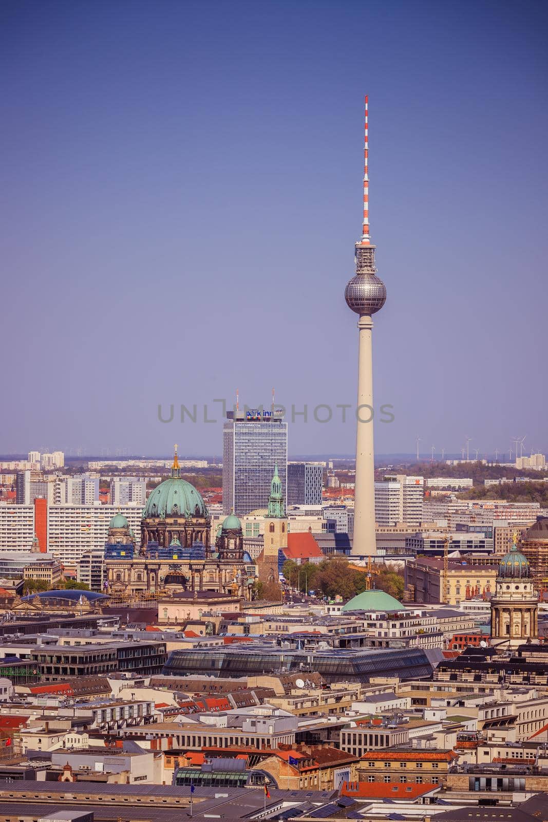 Berlin skyline with cathedral and TV tower, Germany by Daxenbichler