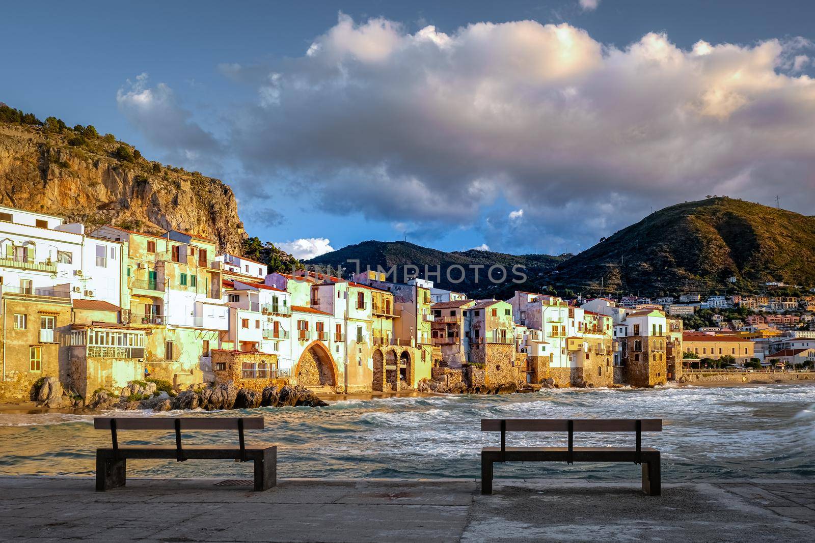 Cefalu, medieval village of Sicily island, Province of Palermo, Italy by fokkebok