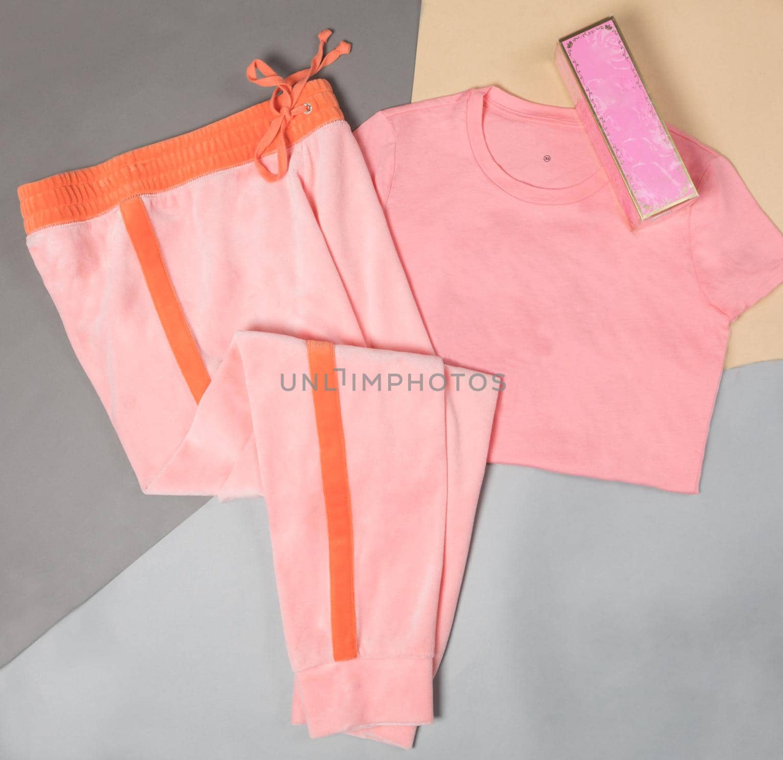Pink color woman sport wear top view by ferhad