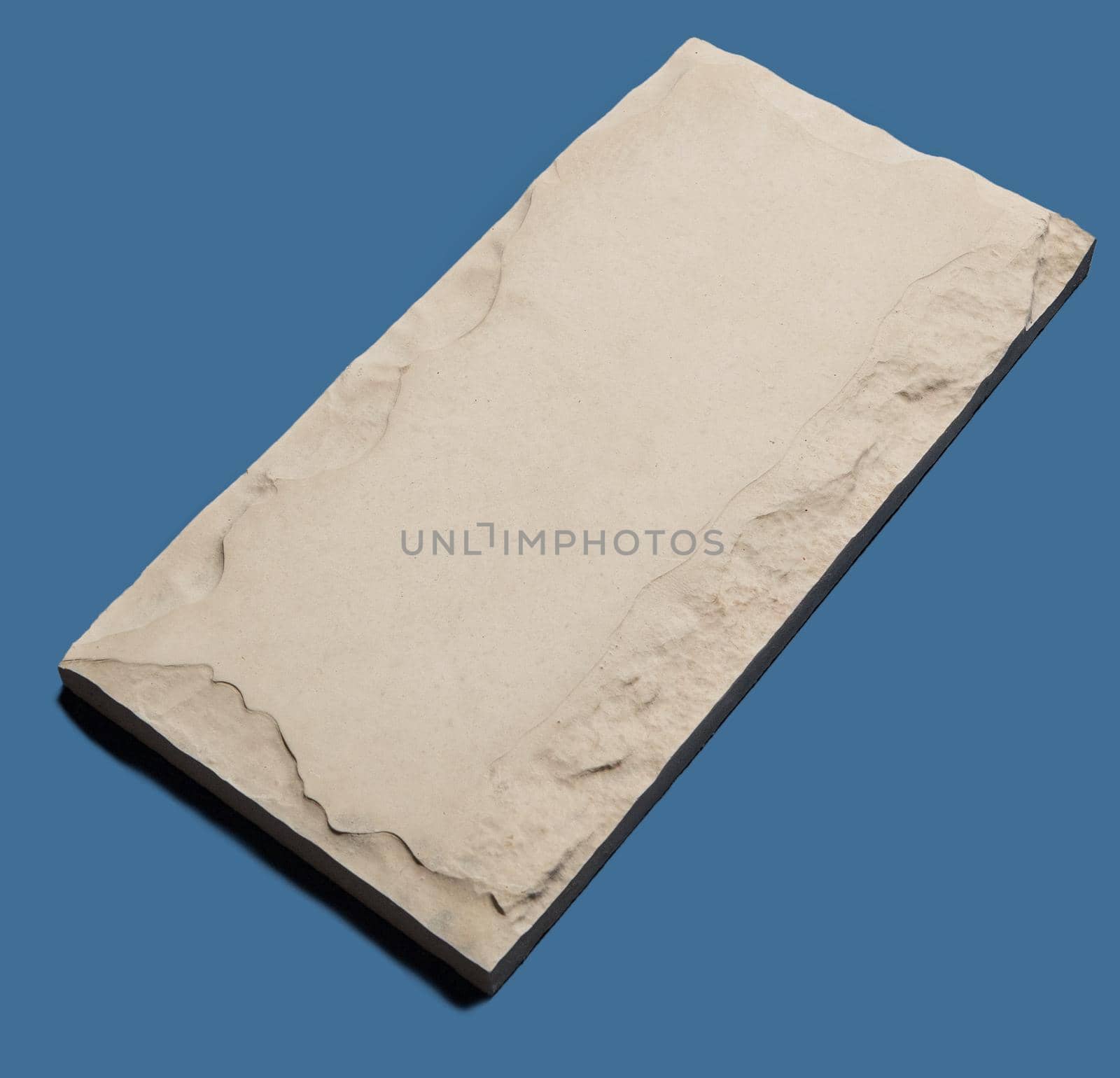 A sample of ground, wall stone shape on the unicolour background by ferhad