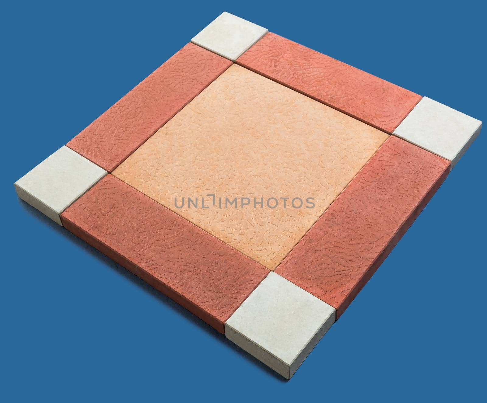 A sample of ground, wall stone shape on the unicolour background by ferhad