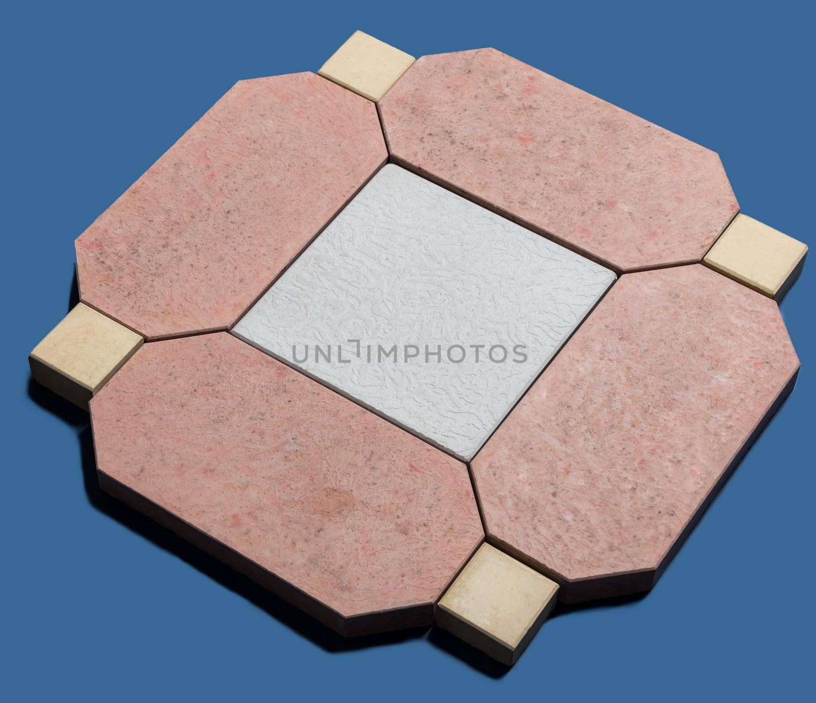 A sample of ground, wall stone shape on the unicolour background by ferhad