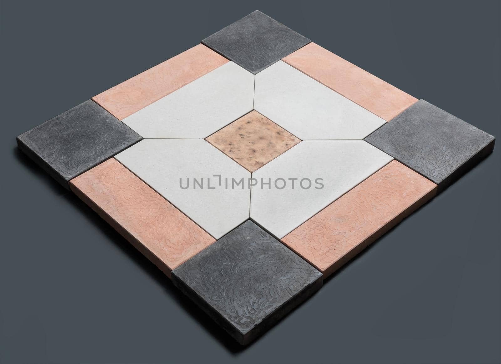 A sample of ground, wall stone shape on the unicolour background by ferhad