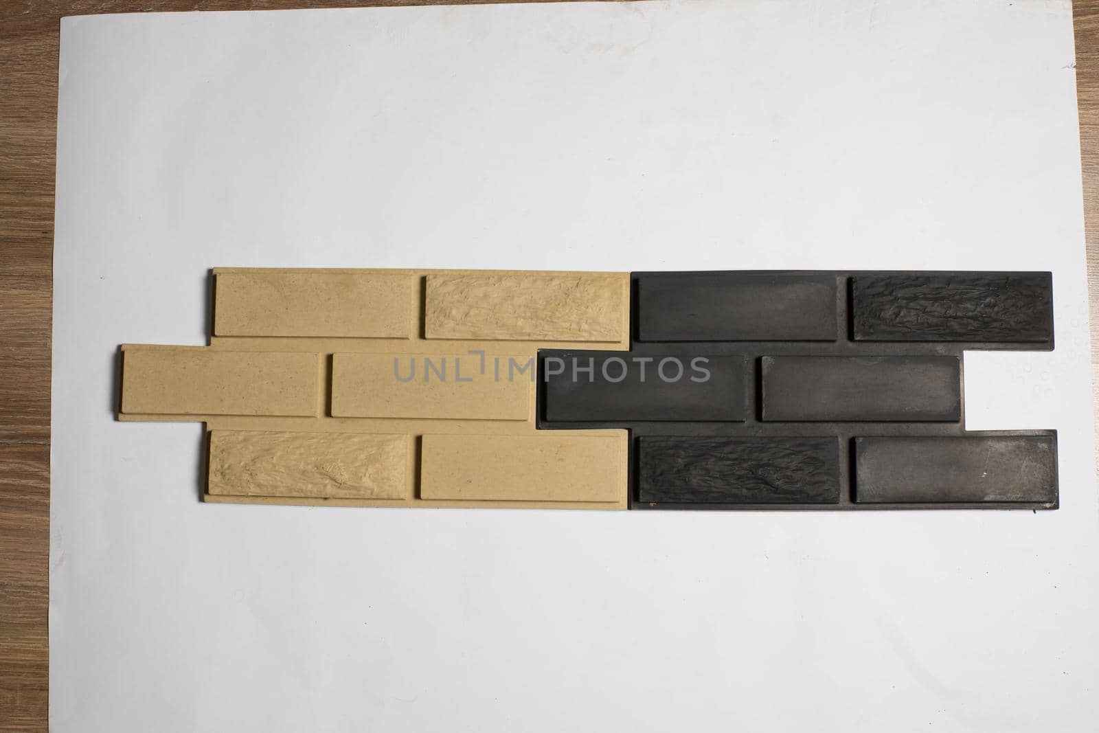 A sample of ground, wall stone shape on the unicolour background by ferhad