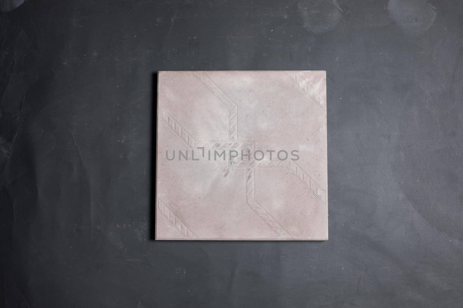 A sample of ground, wall stone shape on the unicolour background by ferhad