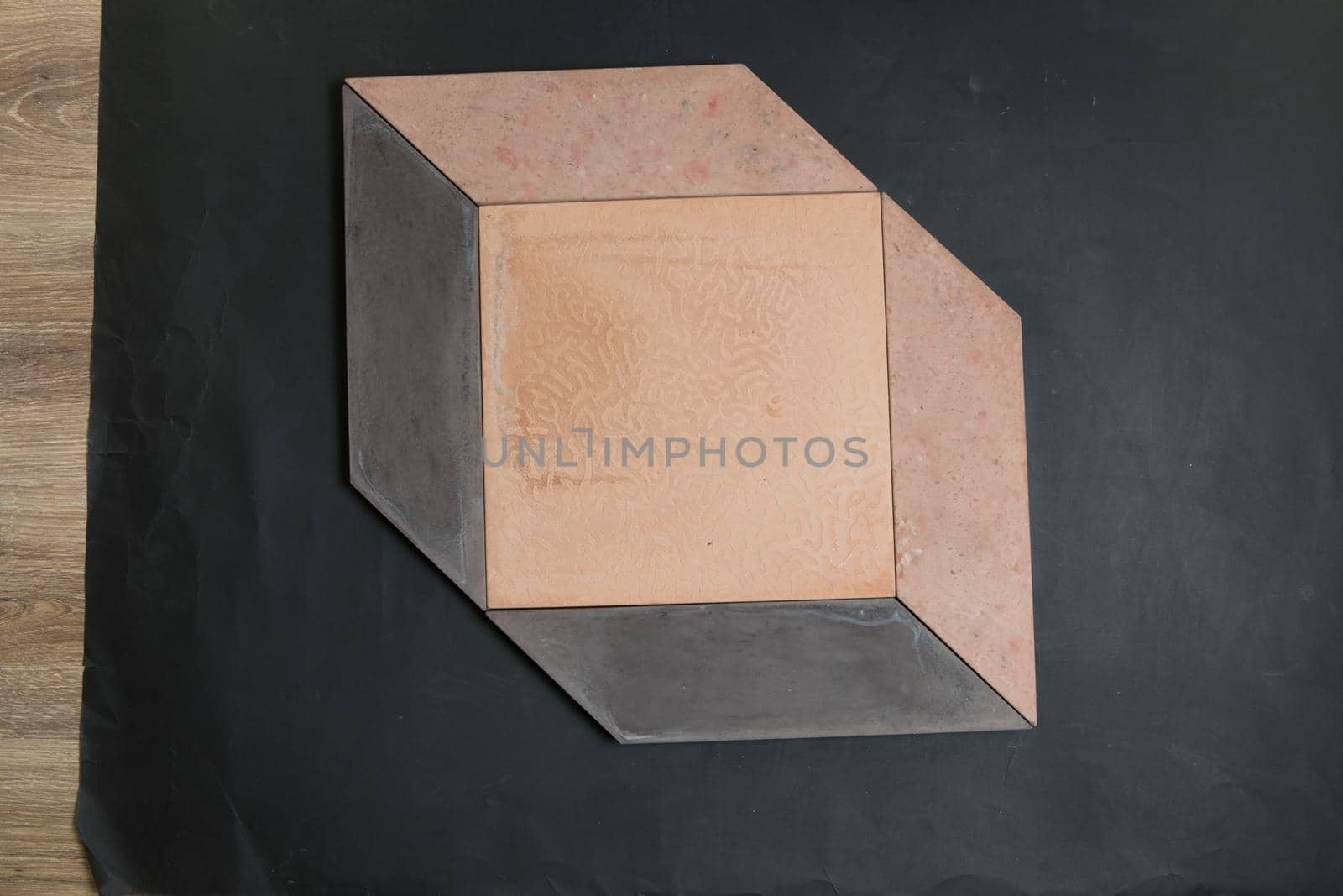 A sample of ground, wall stone shape on the unicolour background by ferhad