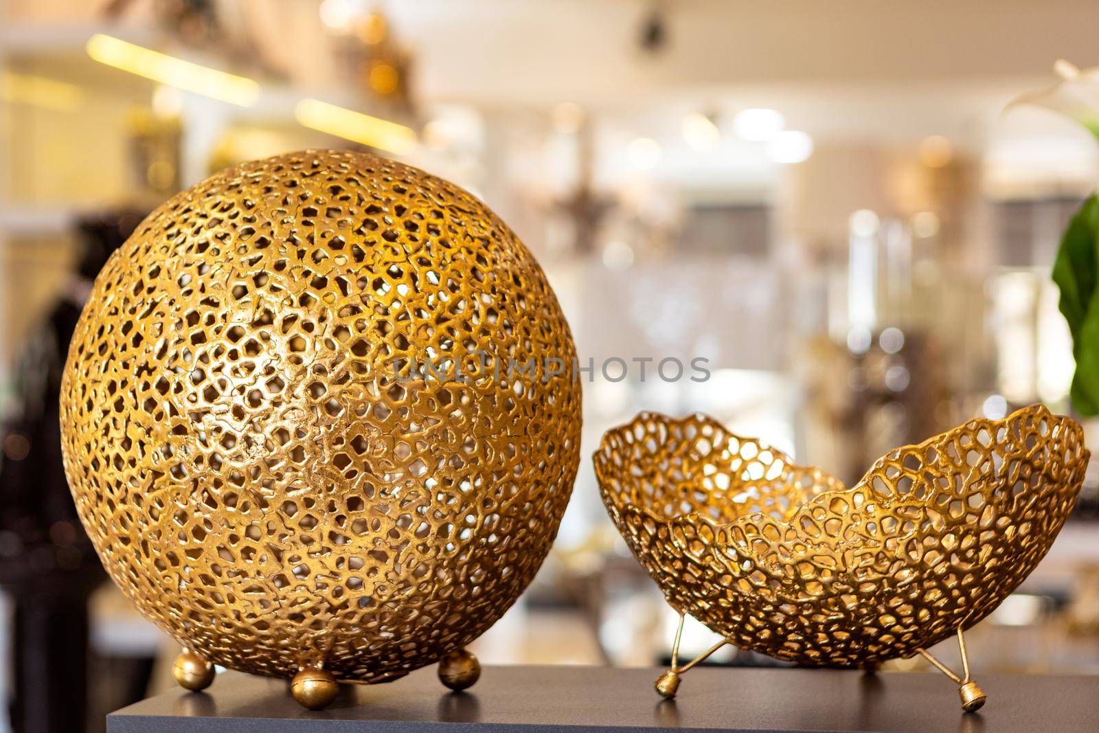 Luxury golden color home decor