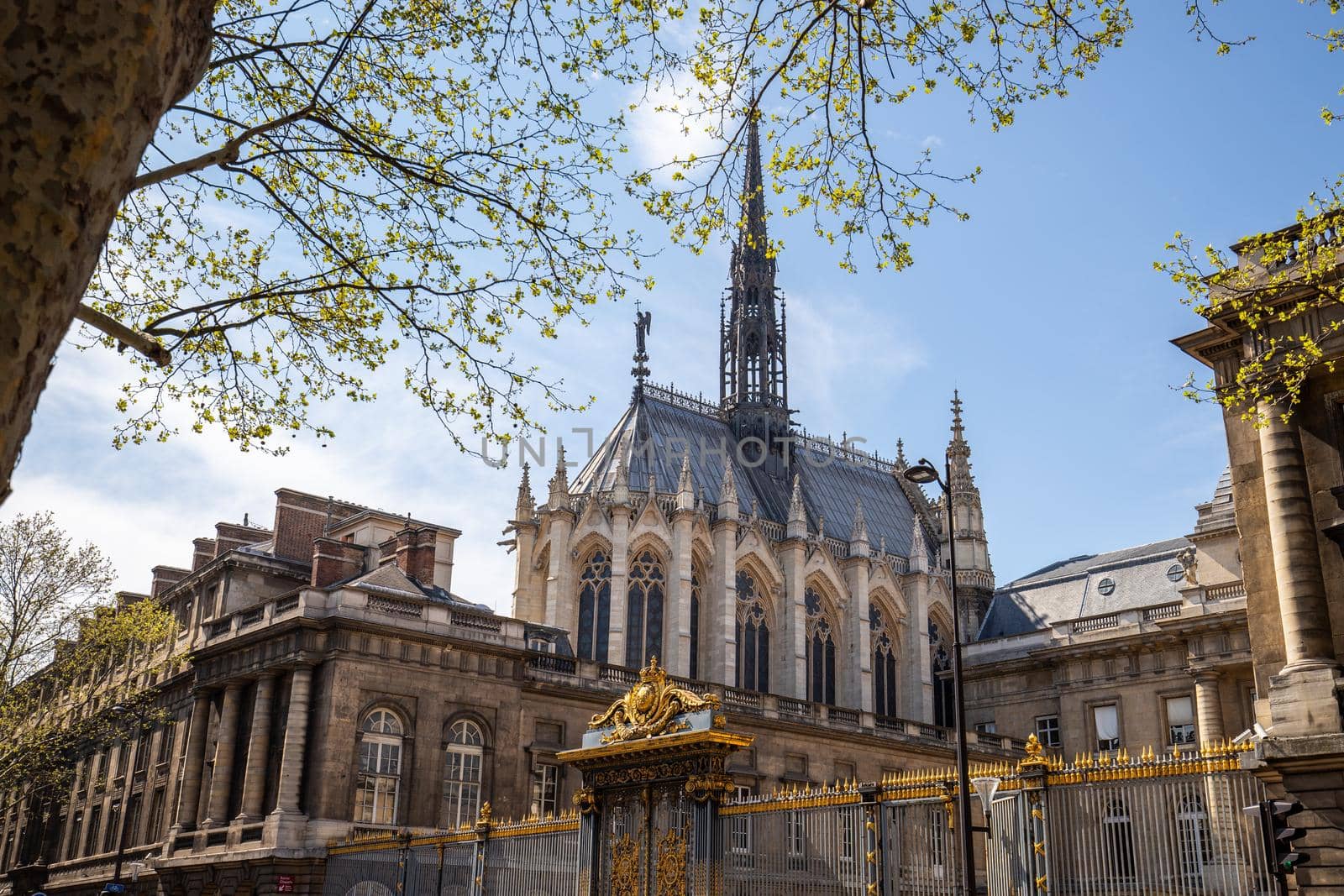 Sainte Chapelle and Palace of Justice in Paris, France