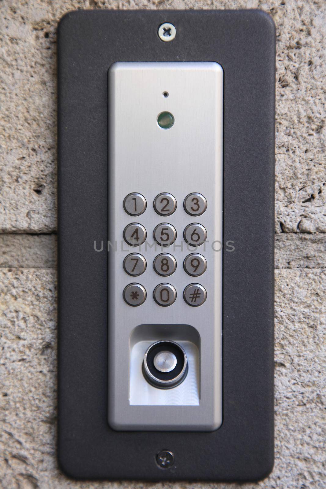 House entrance security keypad by Kasparart