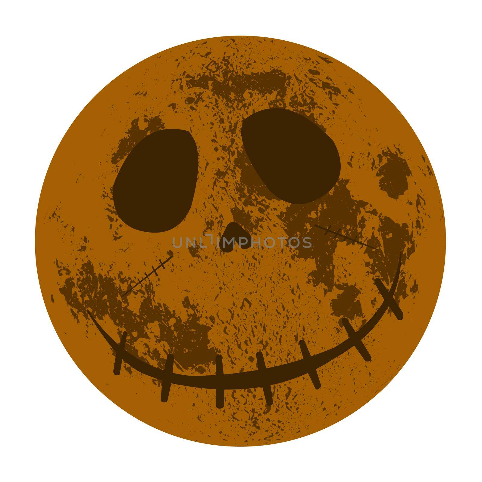 Halloween Moon Face by Bigalbaloo