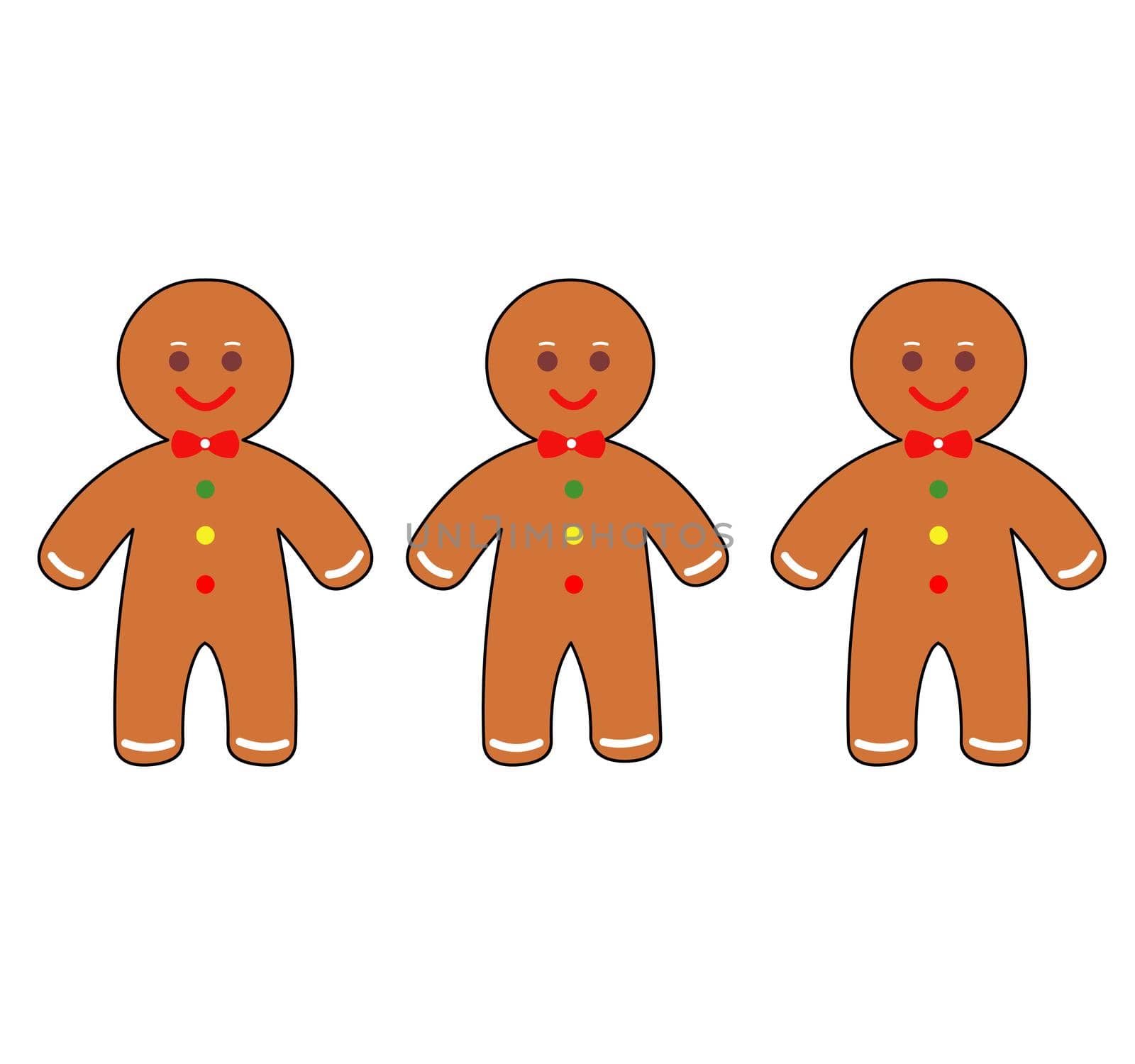 Happy gingerbread men