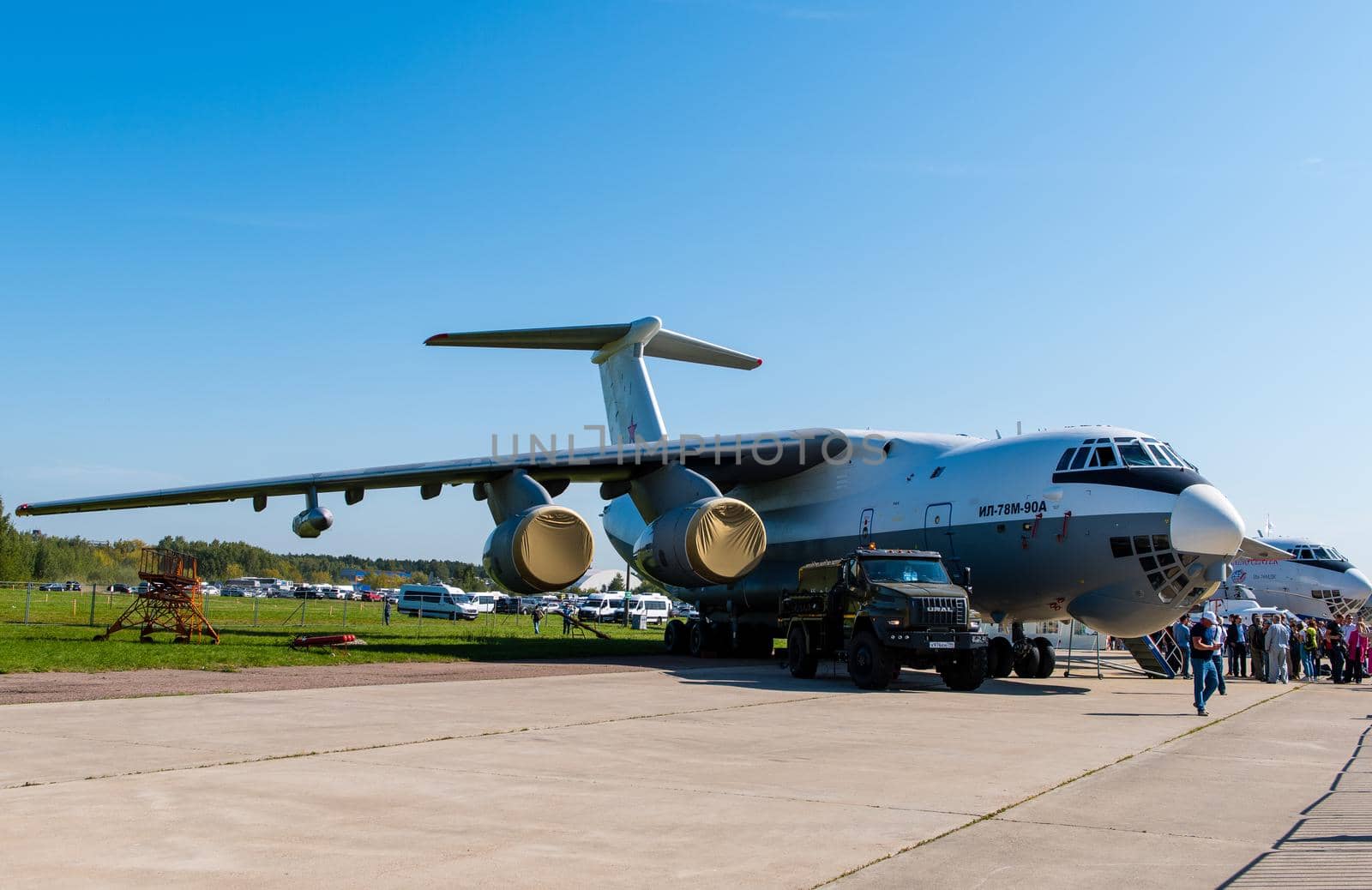 August 30, 2019, Moscow region, Russia. Ilyushin Il-78 refueling aircraft at the International Aviation and Space Salon.