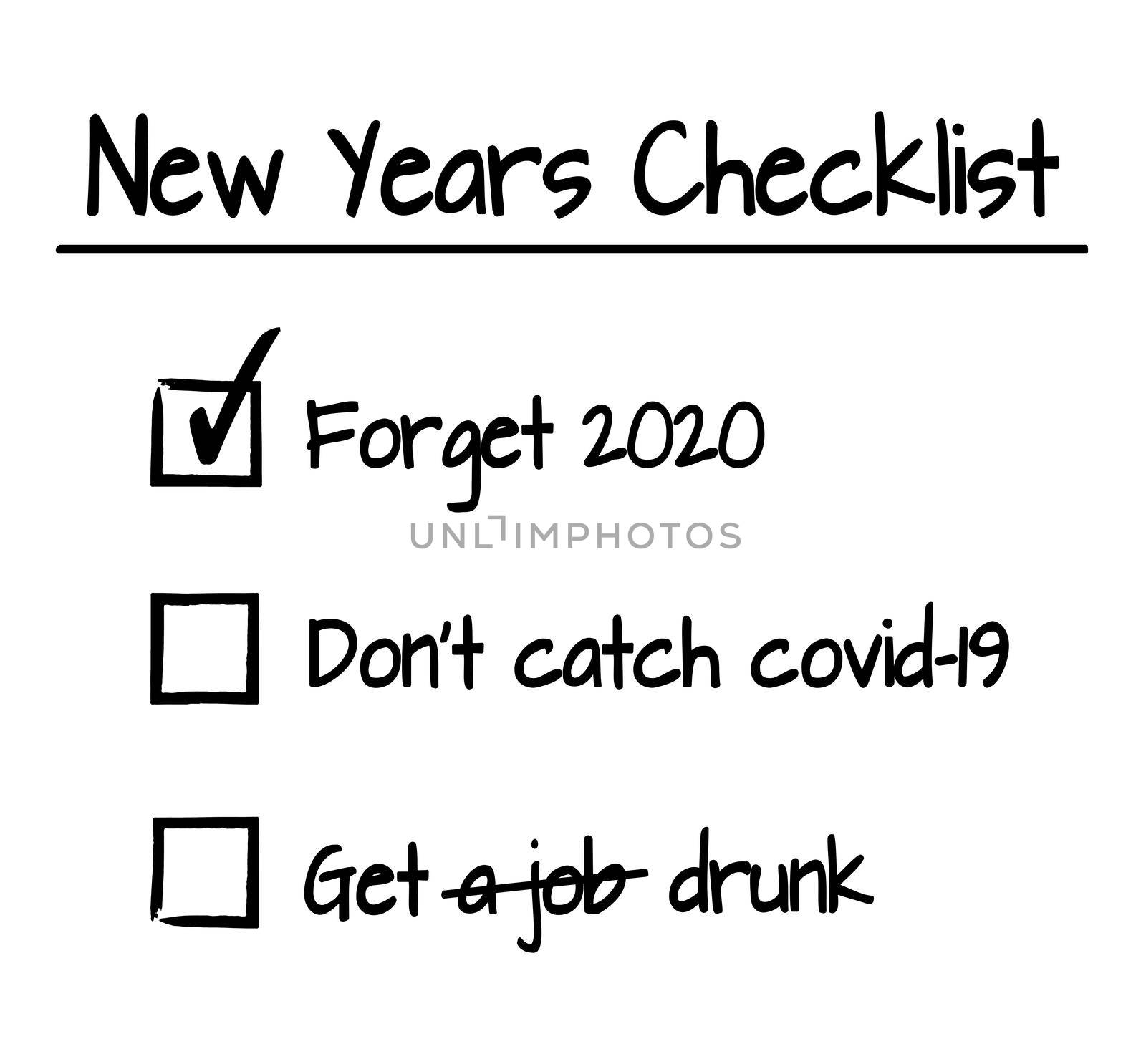 New years checklist by Bigalbaloo