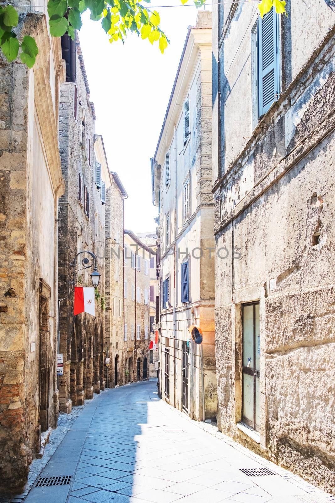 Overview of Fiuggi in Italy, Scenic sight in Fiuggi, province of Frosinone, Lazio, central Italy by fokkebok