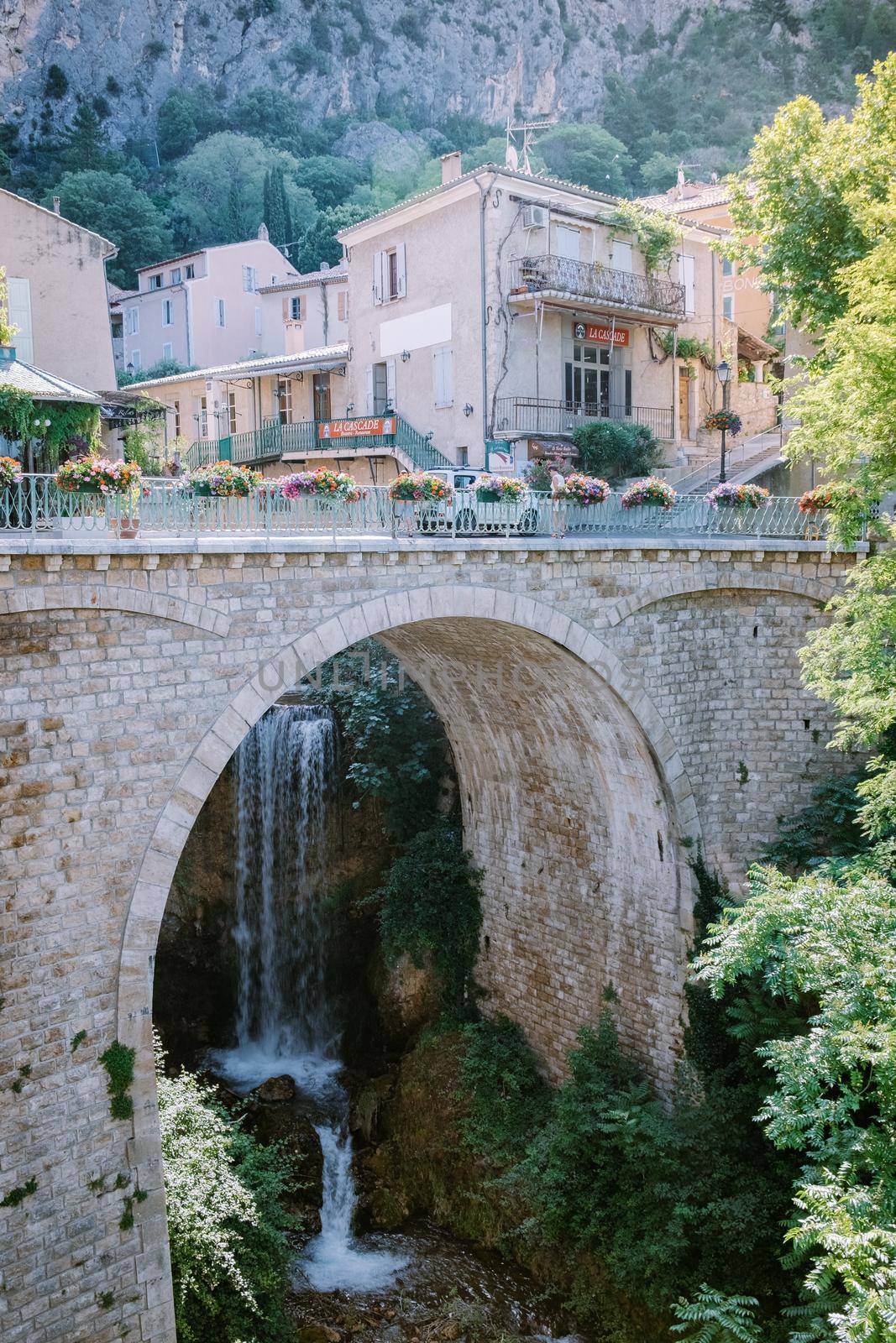 The Village of Moustiers-Sainte-Marie, Provence, France June 2020 by fokkebok